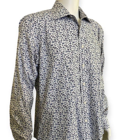 Jos. A. Bank Floral Comfort Stretch Traditional Fit Long Sleeve Shirt - Picture 1 of 4